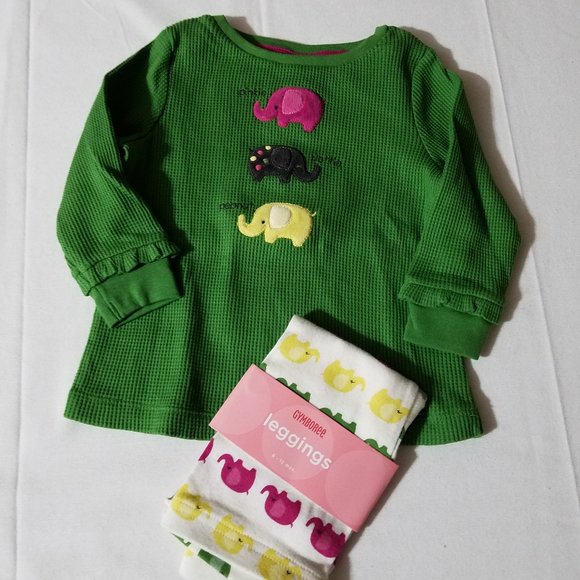Gymboree Merry and Bright NWT 6-12 month leggings, shirt outfit. Located A16 - Picture 2 of 3